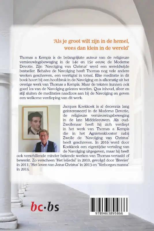 Achterkant van Meditaties bij de Navolging van Christus