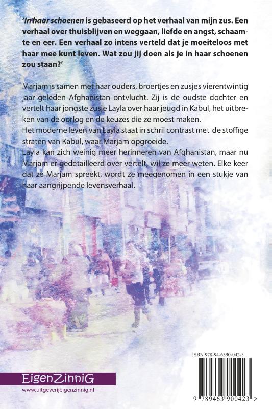 Achterkant van In haar schoenen