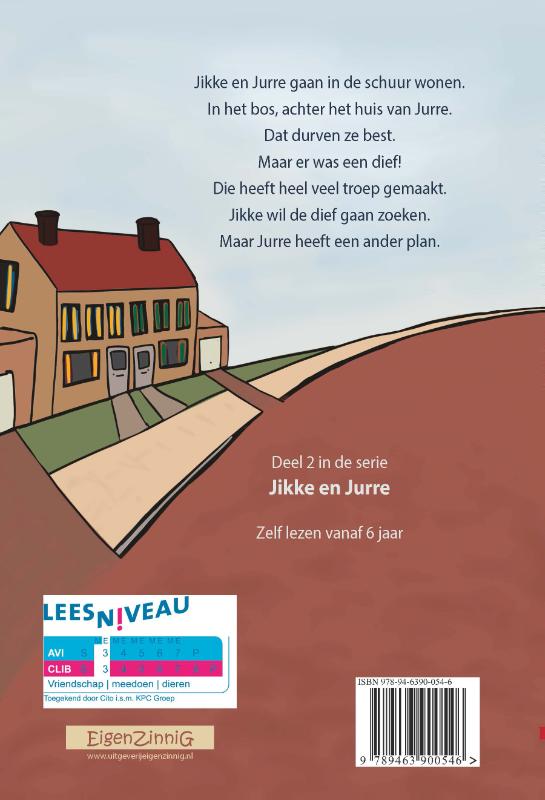 Achterkant van Jikke en Jurre houden de dief