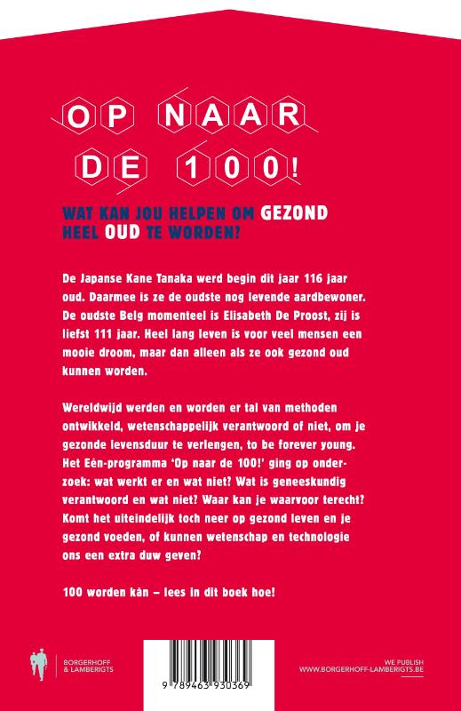 Achterkant van Op naar de 100!