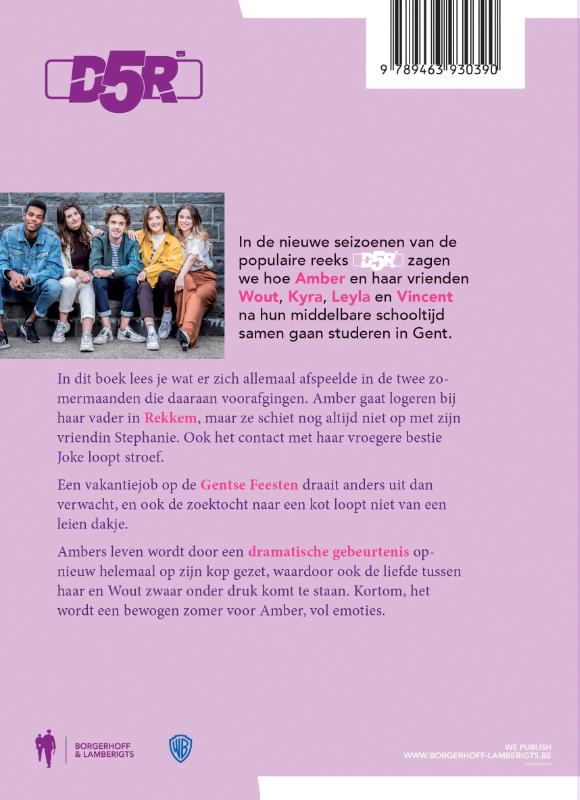 Achterkant van De zomer van Amber