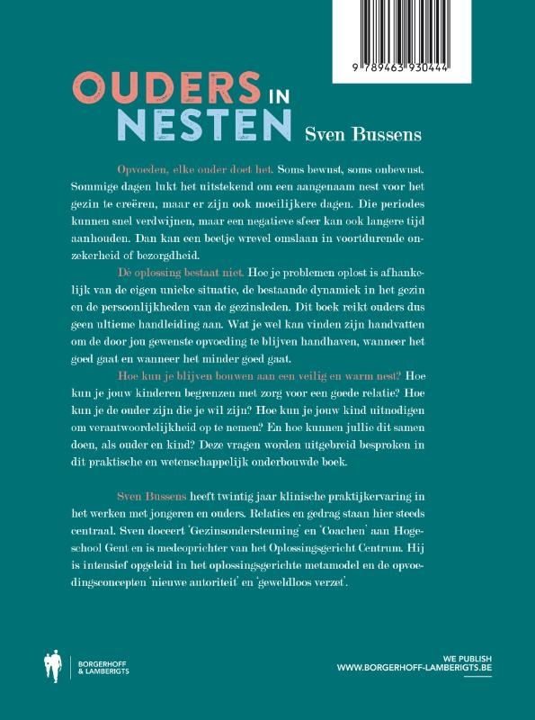 Achterkant van Ouders in nesten
