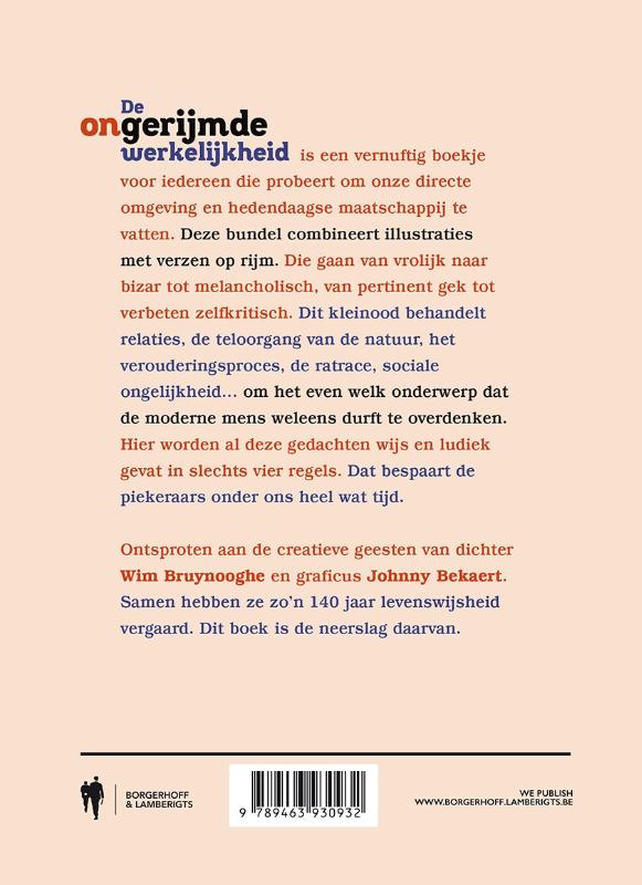 Achterkant van De (on)gerijmde werkelijkheid