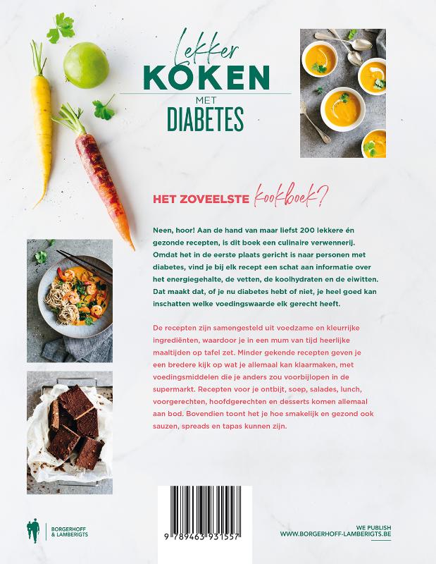 Achterkant van Lekker koken met diabetes