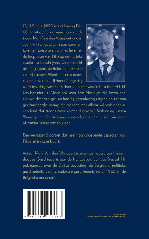 Achterkant van Koning Filip 60