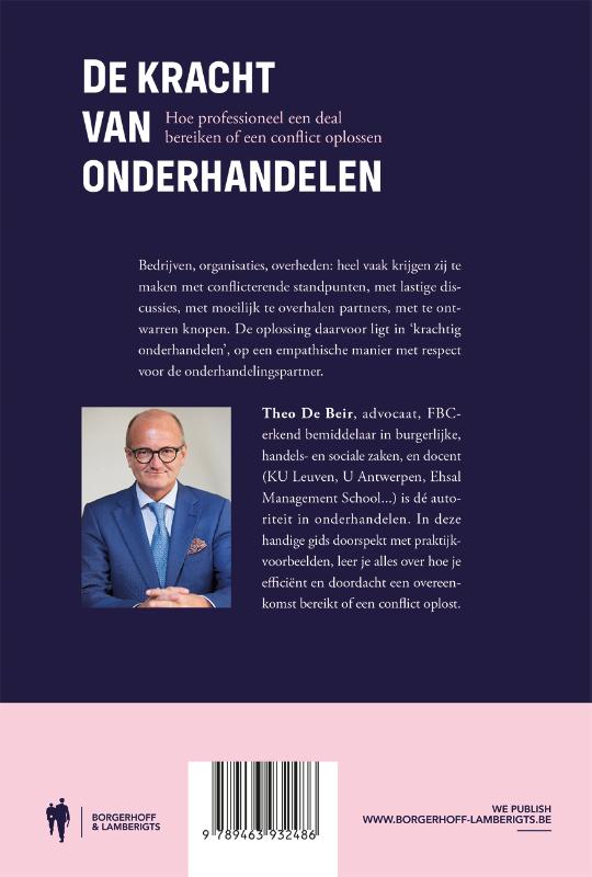 Achterkant van De kracht van onderhandelen