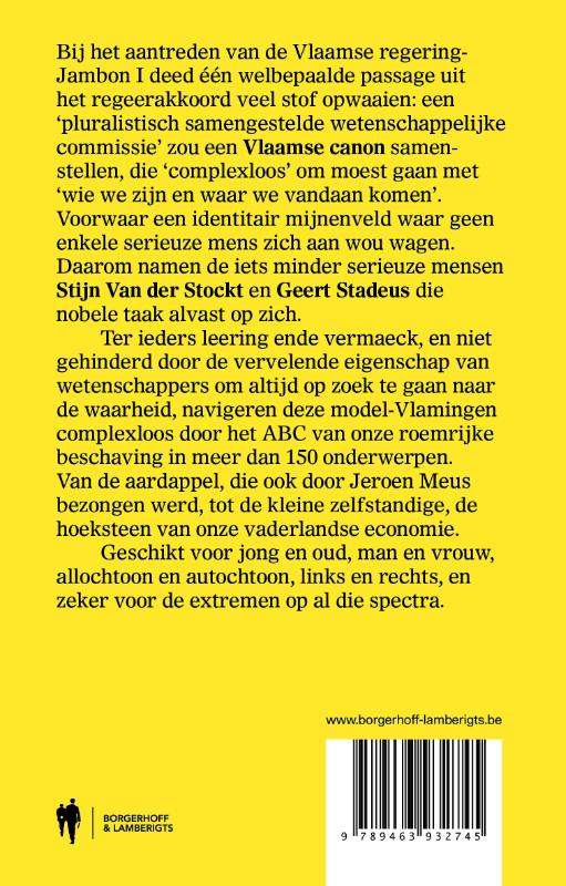 Achterkant van De Vlaamse Canon