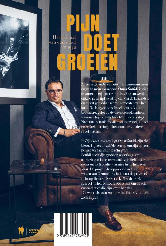 Achterkant van Pijn doet groeien