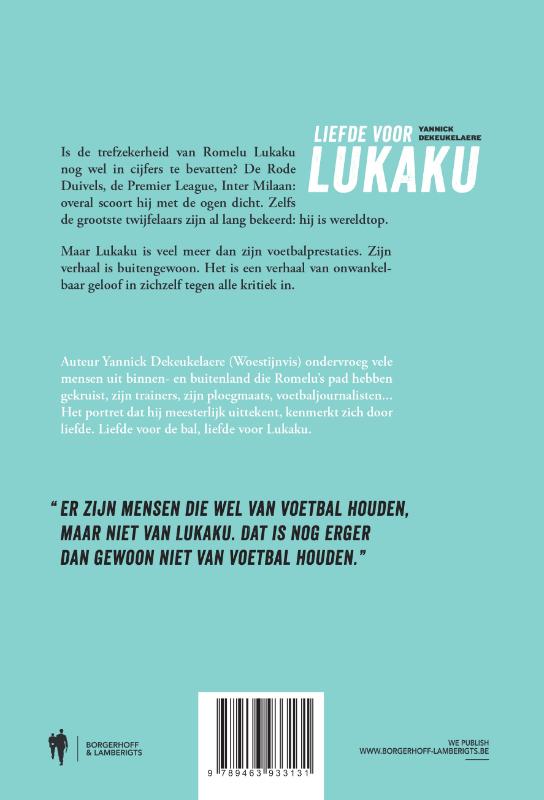 Achterkant van Liefde voor Lukaku