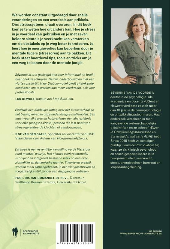 Achterkant van Van stress naar veerkracht