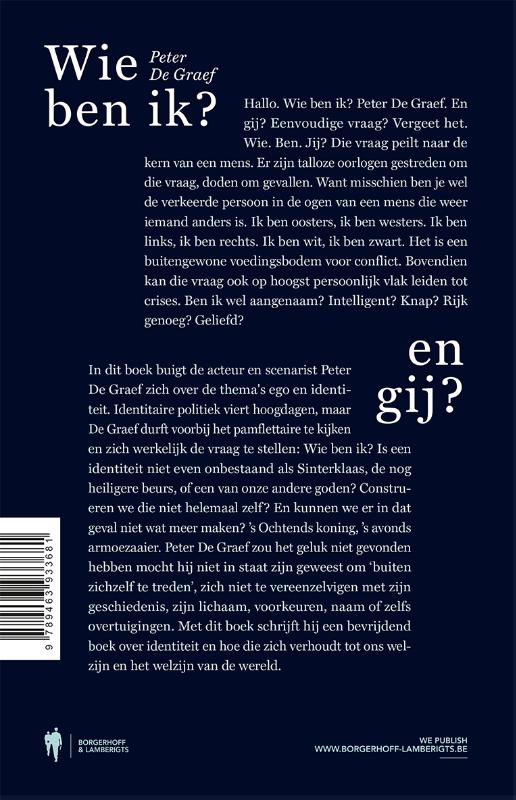 Achterkant van Wie ben ik ? En Gij ?