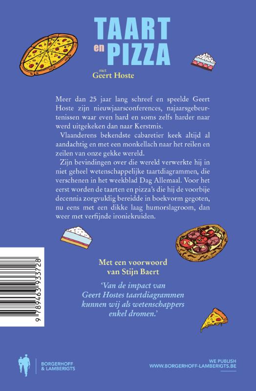 Achterkant van Taart en pizza met Geert Hoste