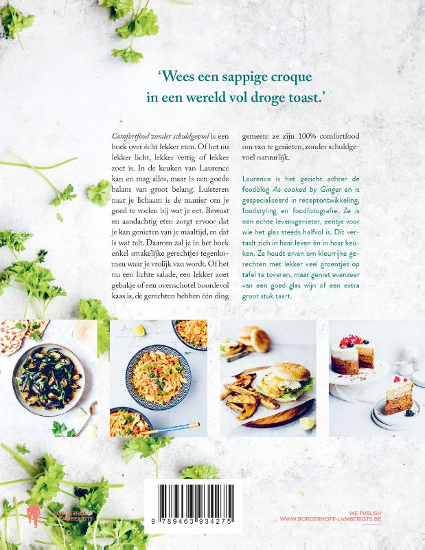 Achterkant van Comfortfood zonder schuldgevoel