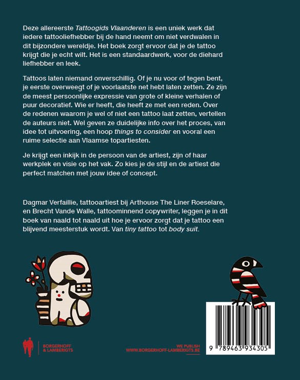 Achterkant van Tattoogids Vlaanderen