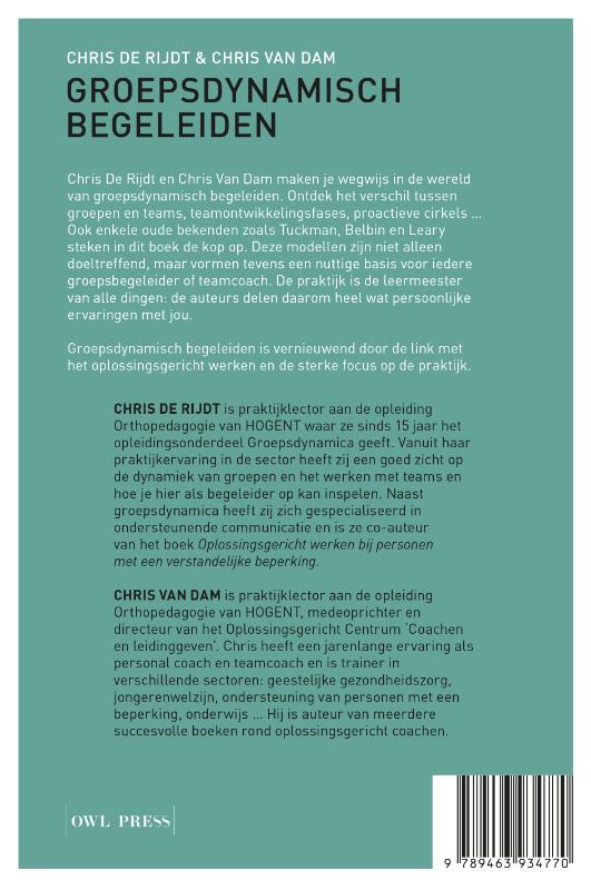 Achterkant van Groepsdynamisch begeleiden