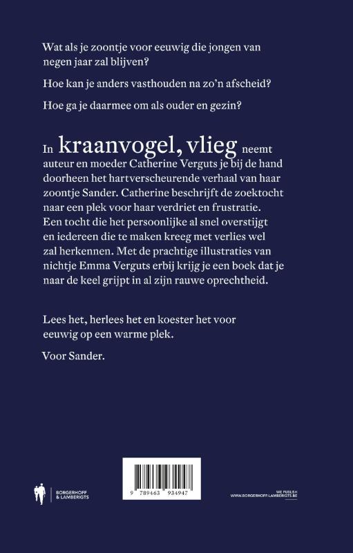 Achterkant van Kraanvogel, vlieg