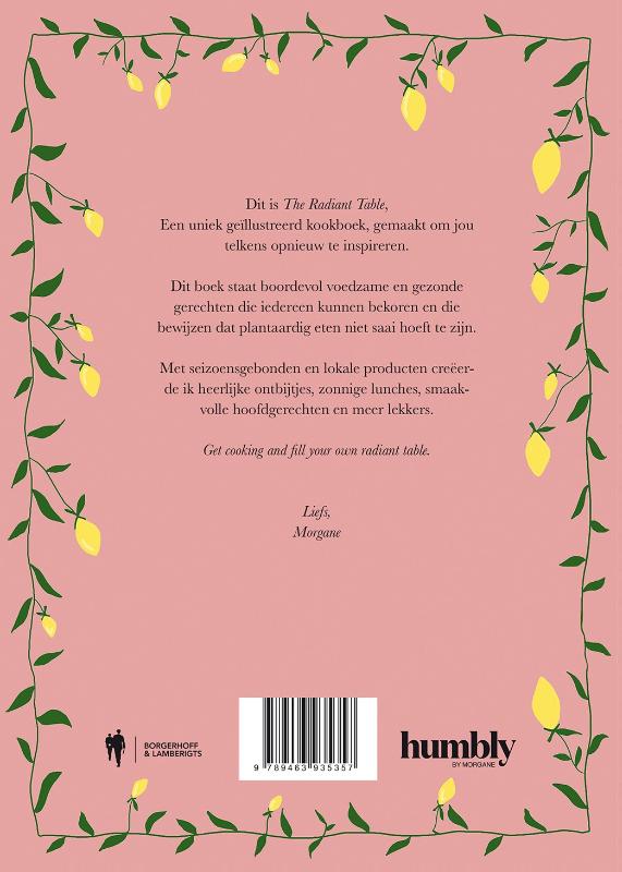 Achterkant van The radiant table