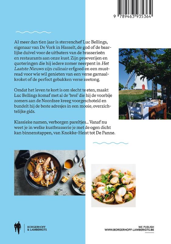 Achterkant van De beste brasserieën aan de Belgische Kust