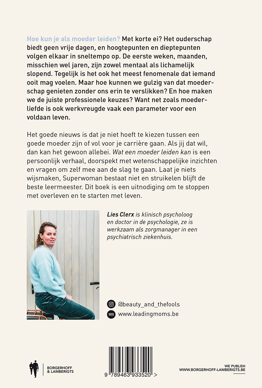 Achterkant van Wat een moeder leiden kan