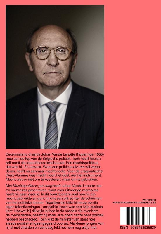 Achterkant van Machtspoliticus pur sang