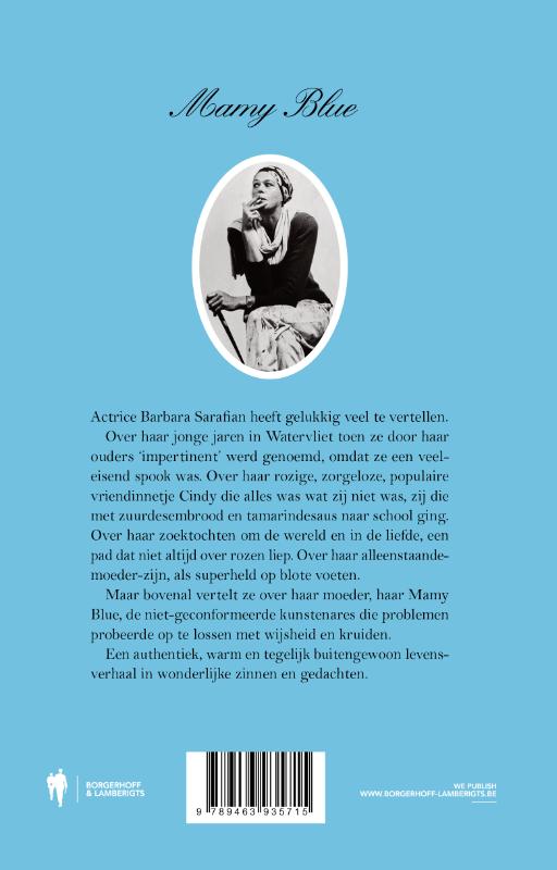 Achterkant van Mamy Blue