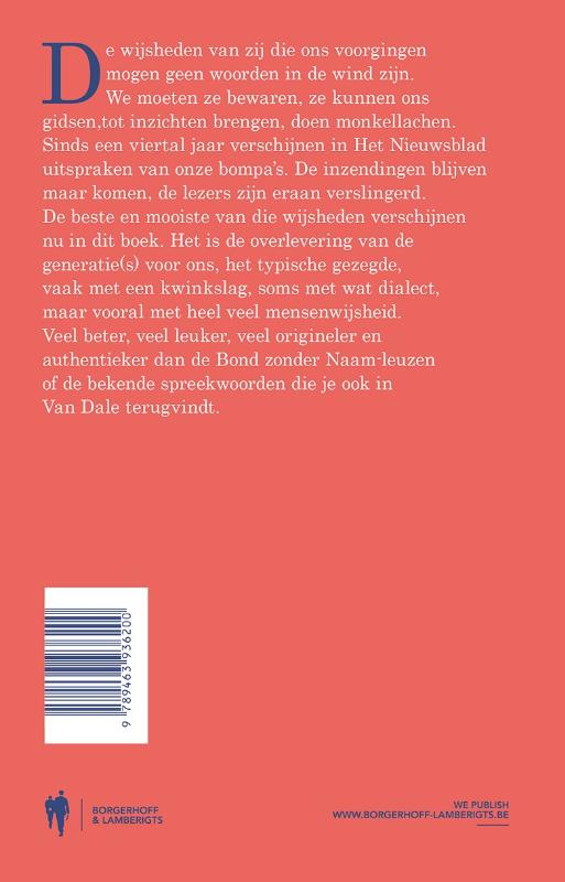 Achterkant van Zei mijnen bompa
