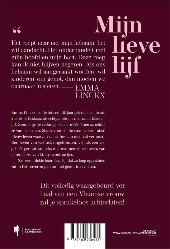 Achterkant van Mijn lieve lijf