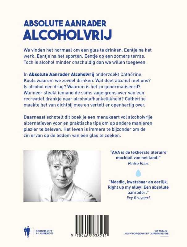 Achterkant van Absolute aanrader alcoholvrij