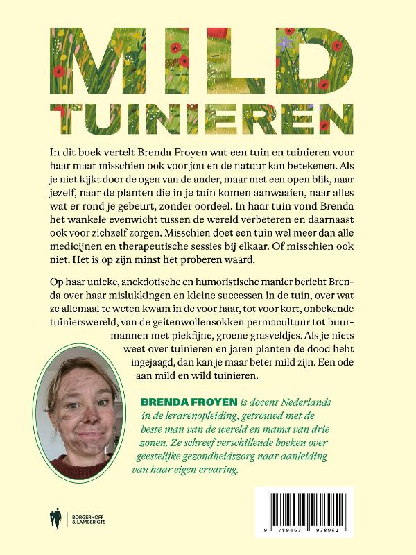 Achterkant van Mild tuinieren