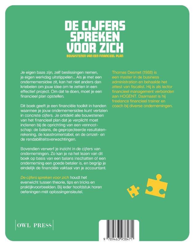 Achterkant van De cijfers spreken voor zich