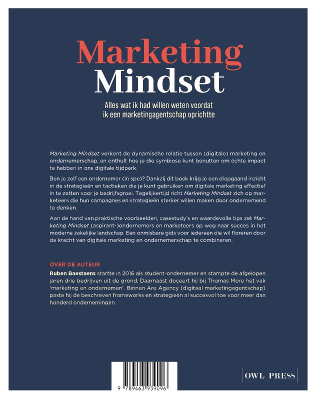 Achterkant van Marketing Mindset