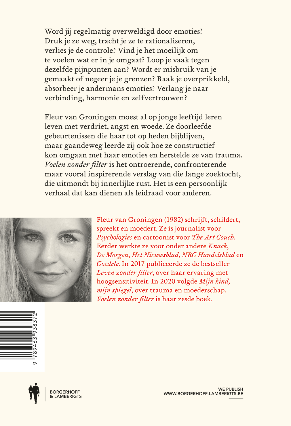 Achterkant van Voelen zonder filter