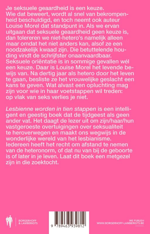 Achterkant van Lesbienne worden in tien stappen