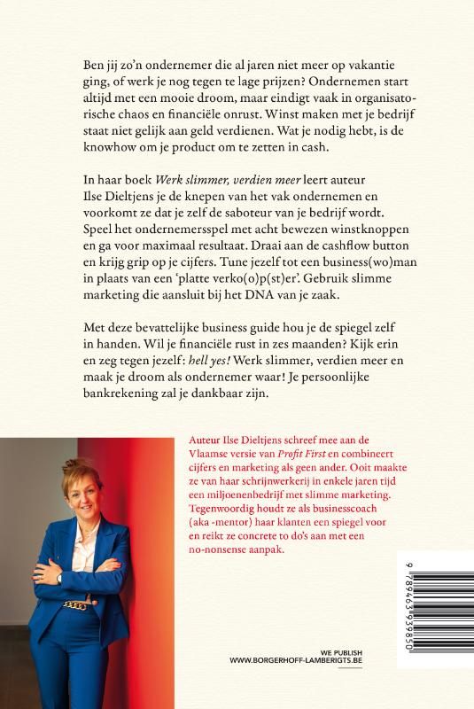 Achterkant van Werk slimmer, verdien meer!