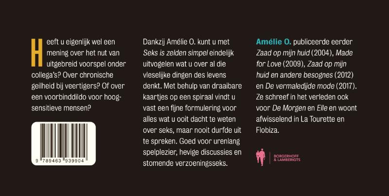 Achterkant van Seks is zelden simpel