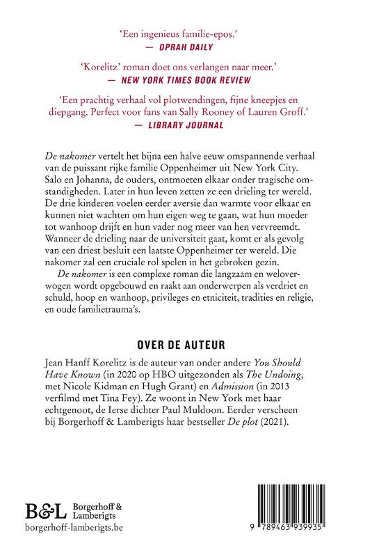 Achterkant van De nakomer