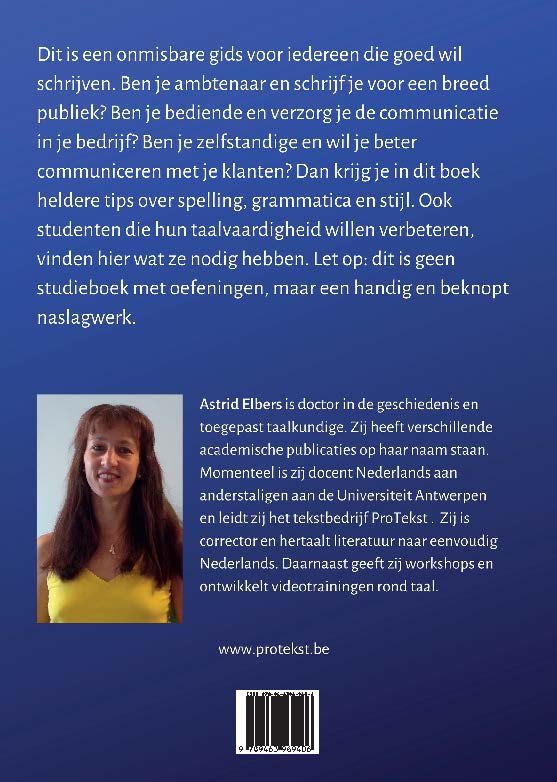 Achterkant van Beter schrijven