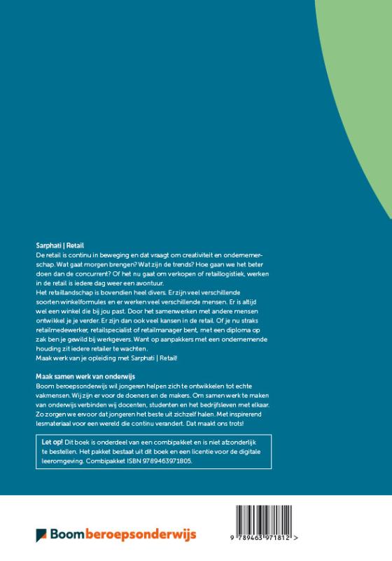 Achterkant van Retaillandschap en onderzoek folio