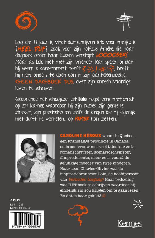 Achterkant van Alleen voor jongens