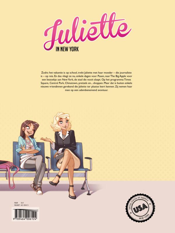 Achterkant van Juliette in New York