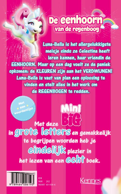 Achterkant van De eenhoorn van de regenboog