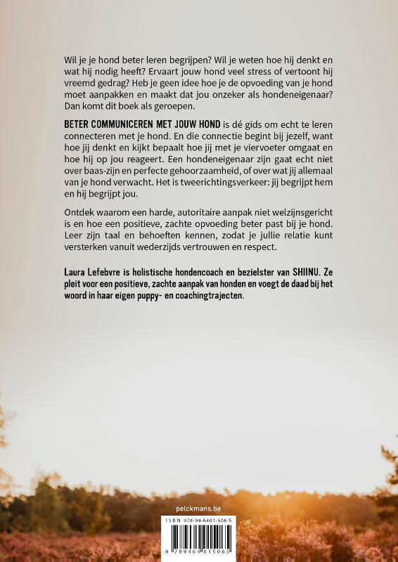 Achterkant van Beter communiceren met jouw hond