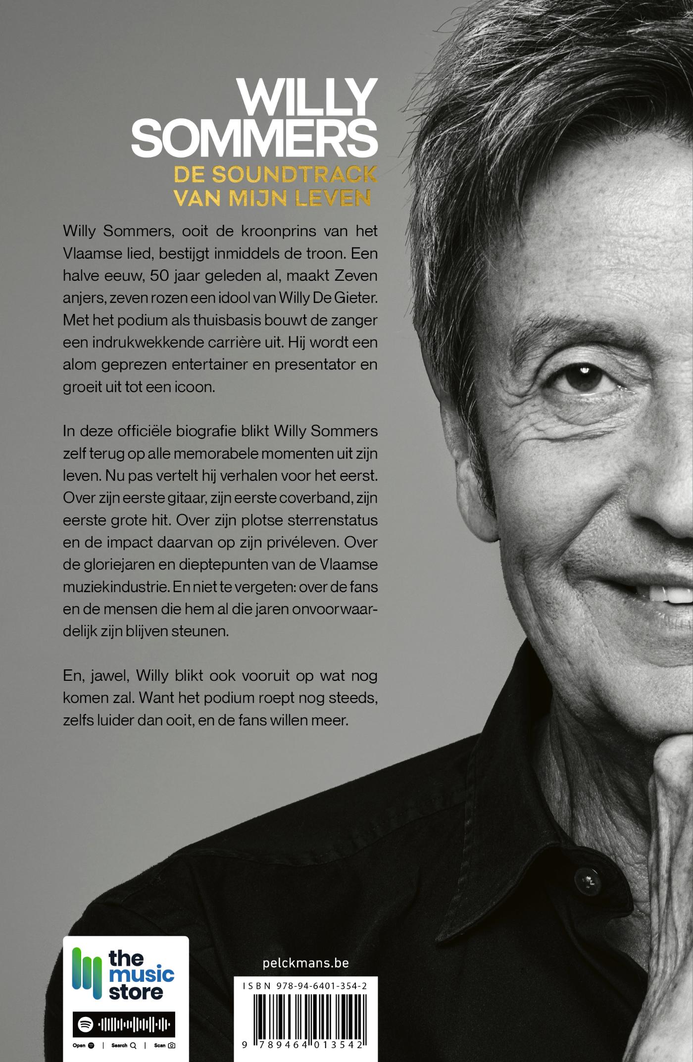 Achterkant van Willy Sommers