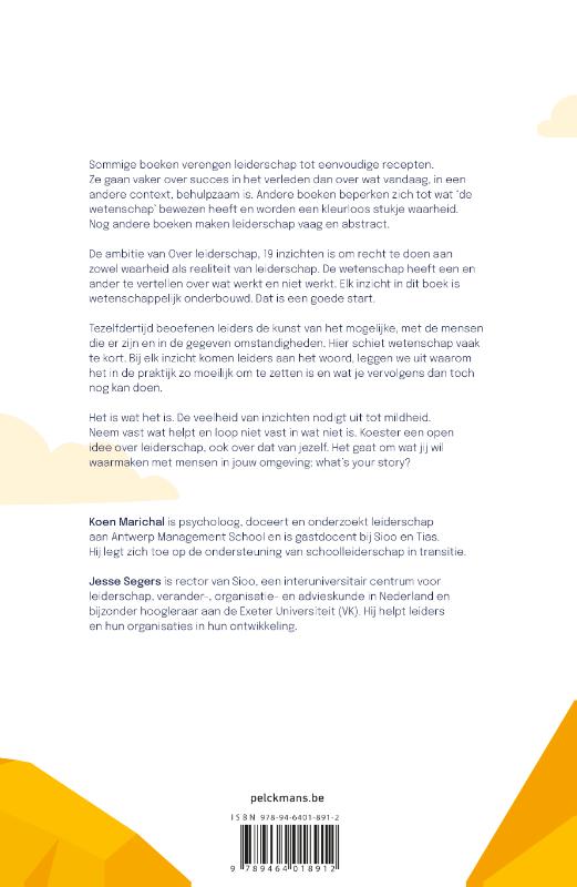 Achterkant van Over leiderschap