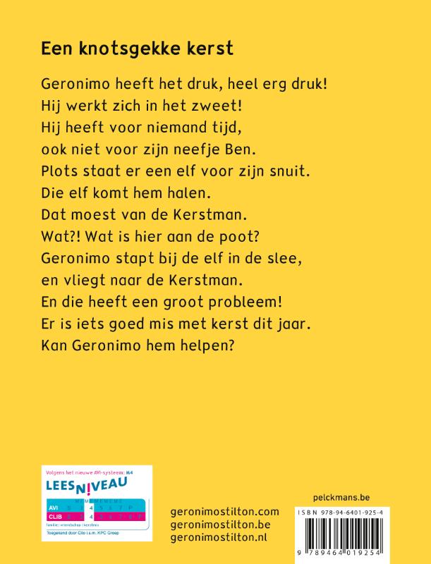 Achterkant van Een knotsgekke kerst