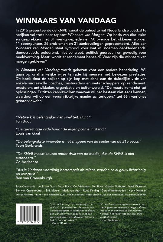 Achterkant van Winnaars van Vandaag