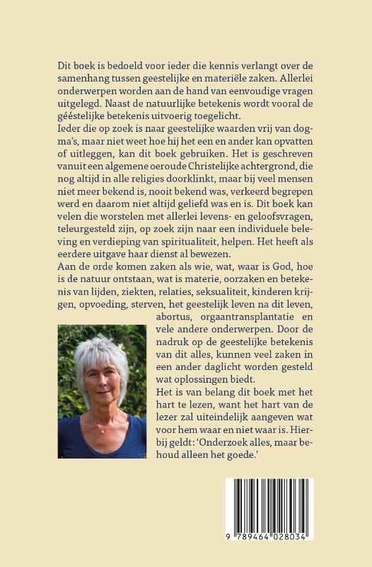 Achterkant van Antwoord op vele vragen