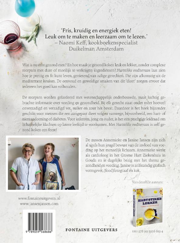 Achterkant van Hartstikke mediterraan