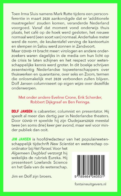 Achterkant van CoronA tot Z