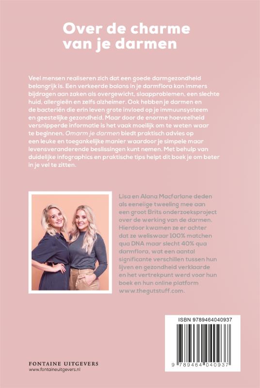 Achterkant van Omarm je darmen
